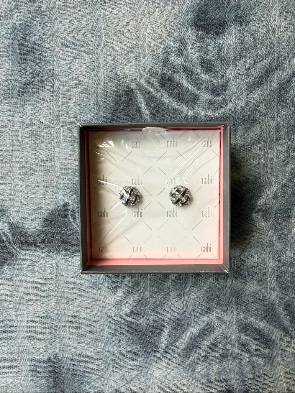 CAbi Silver Twisted Knot Stud Earrings - Picture 2 of 5